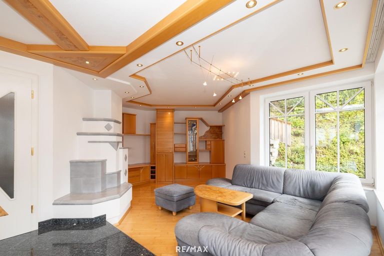 Wohnbreich mit Kamin