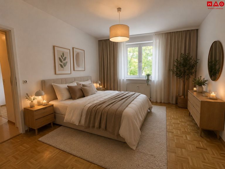 KI generiertes Schlafzimmer (16m²)