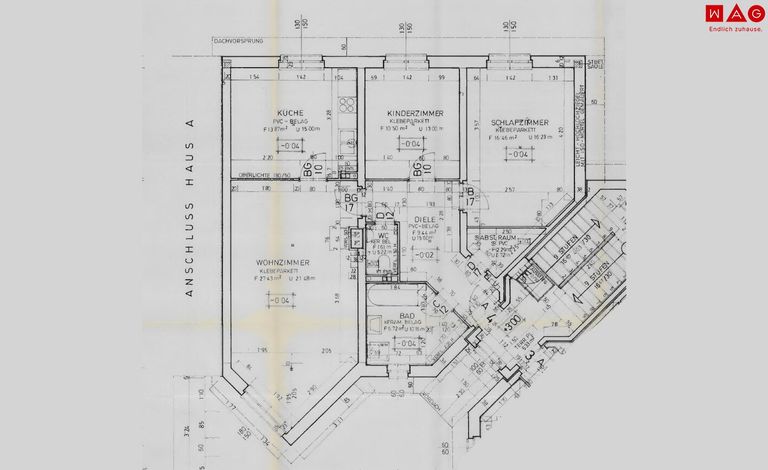 Wohnungsplan, 01.Obergeschoss, Tür 004