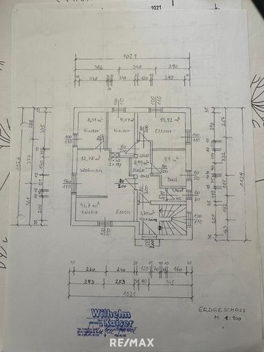 Grundriss Erdgeschoss Wohnhaus