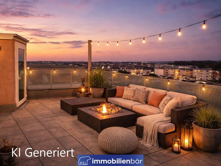 Dachterrasse KI  möbliert