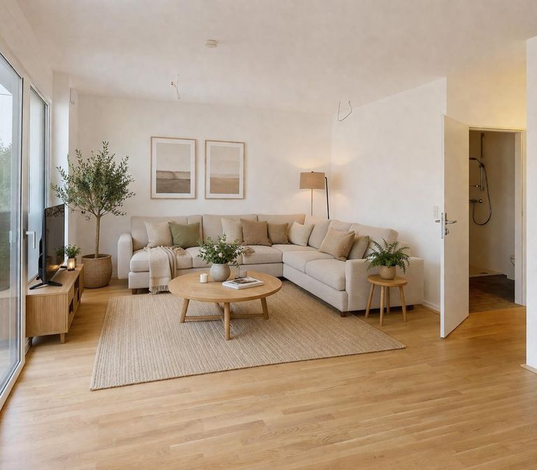 Wohnung - Wohnbereich Visualisierung