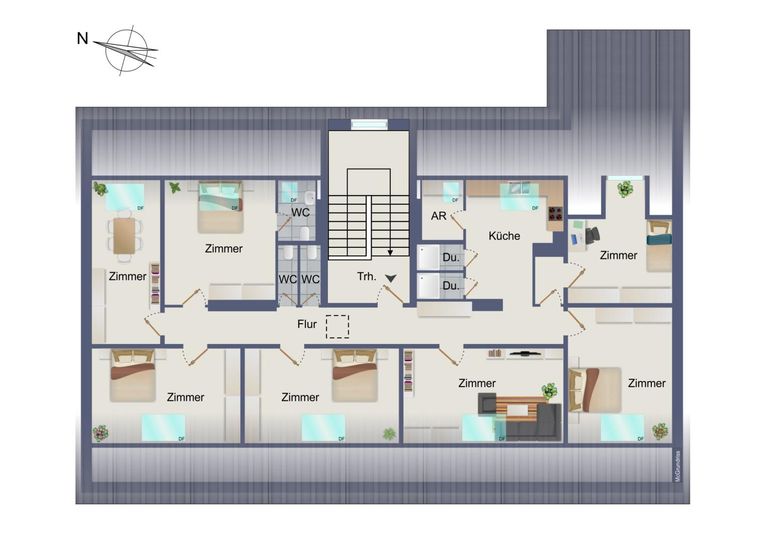 schematischer Grundriss