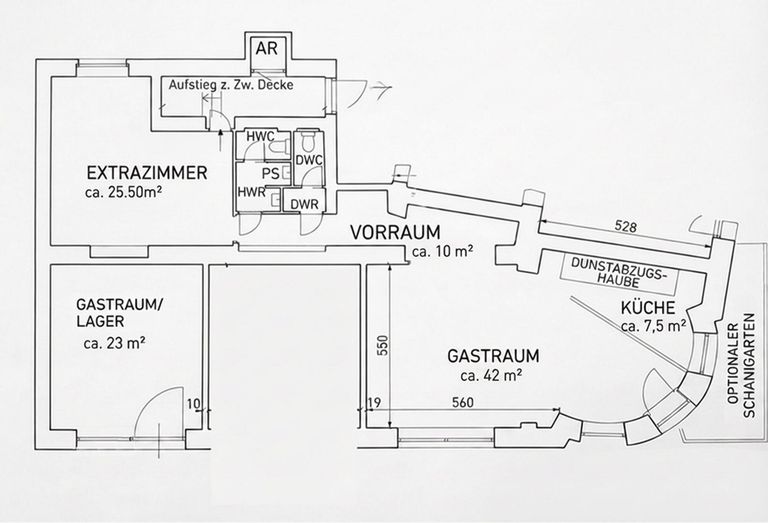 Grundrissskizze