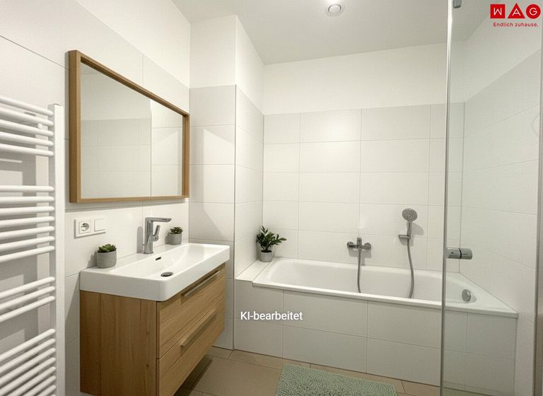 Möblierungsvorschlag Badezimmer KI generiert