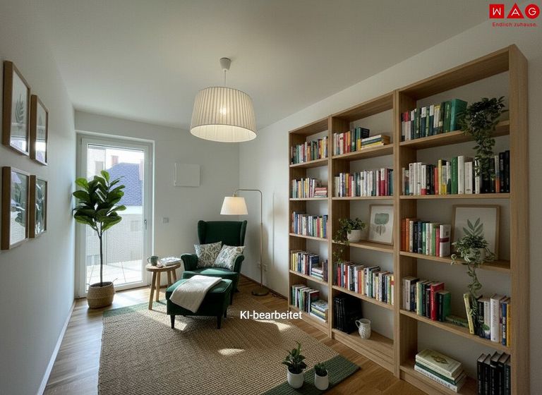 Möblierungsvorschlag Lesezimmer oder Kinderzimmer KI_generiert