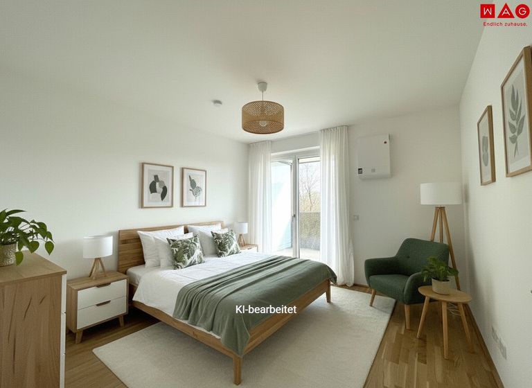 Möblierungsvorschlag Schlafzimmer KI generiert