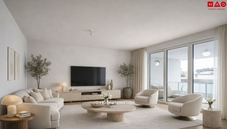 Möblierungsvorschlag Wohnzimmer KI generiert