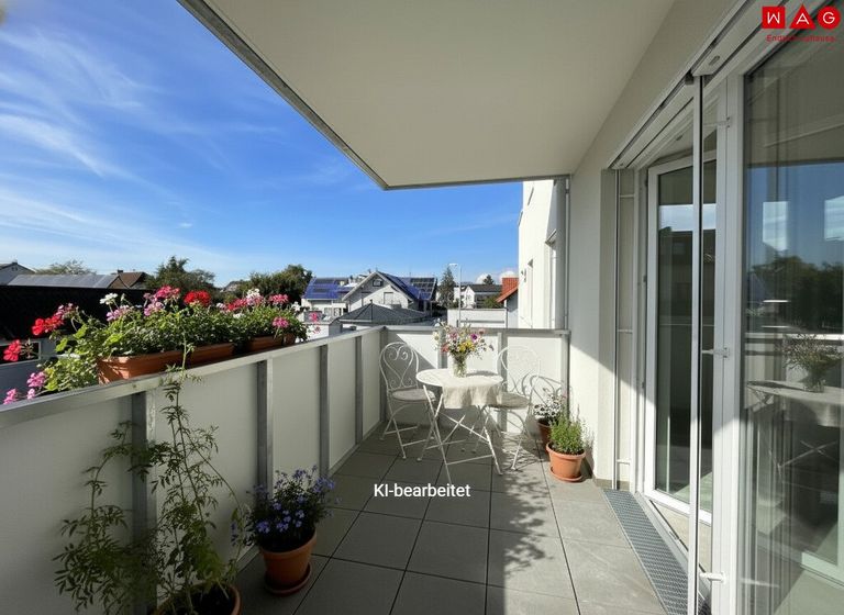 Möblierungsvorschlag Balkon KI generiert