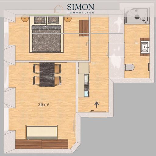 Grundriss Wohneinheit 1