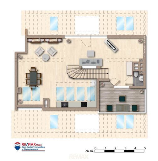 Grundriss 2. DG möbliert