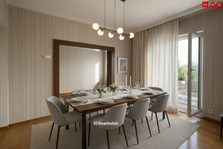 Möblierungsvorschlag Esszimmer KI generiert