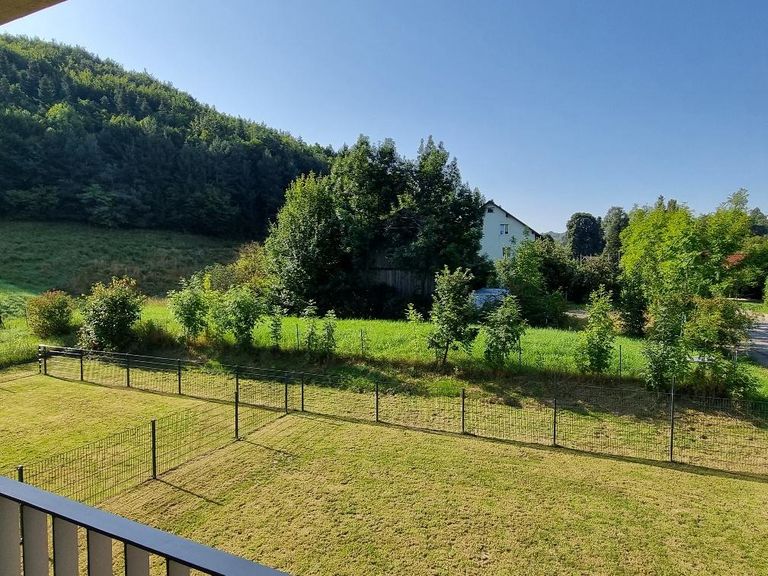 Blick in die Gärten Haus A + B