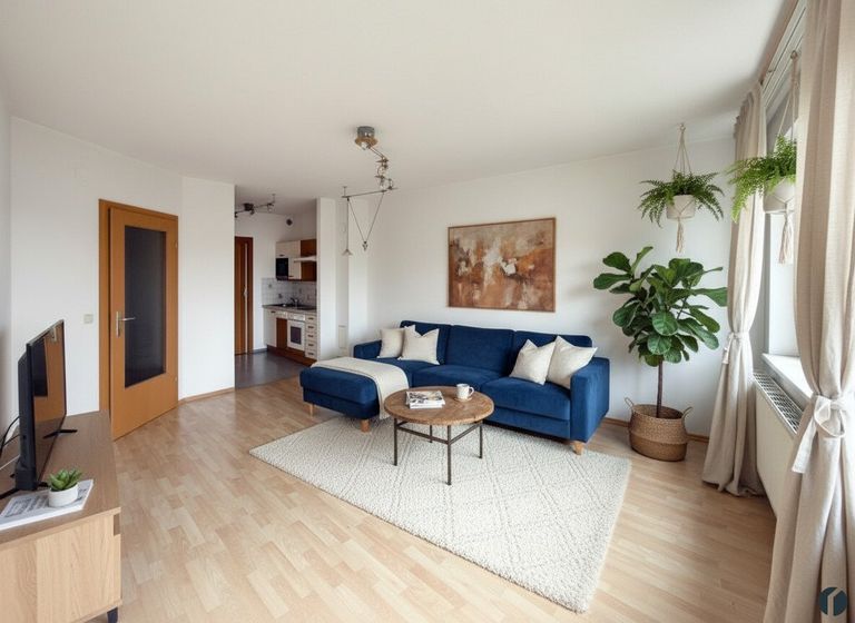 Einrichtungsbeispiel Wohnzimmer (KI_generiert)