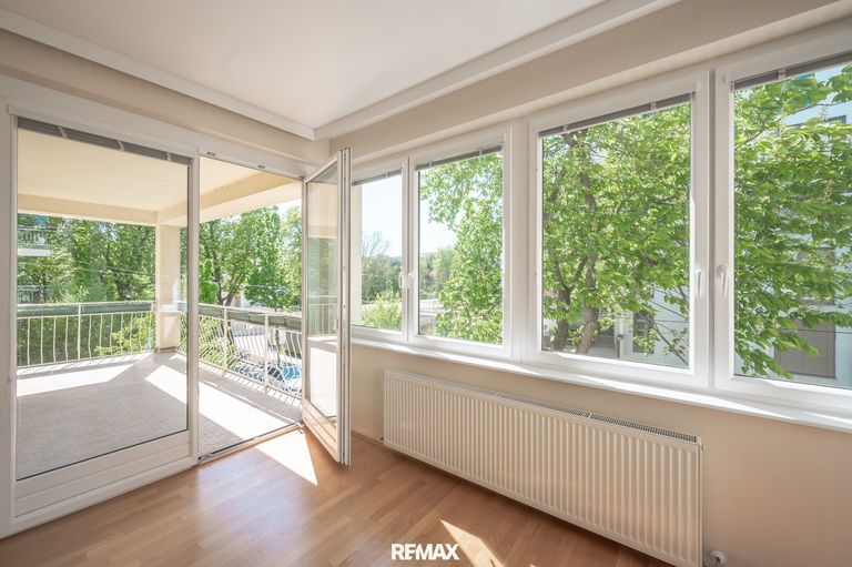 Ausgang auf den Balkon