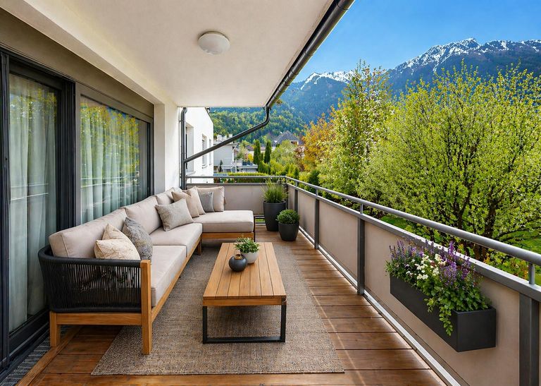 Hatting - Wohnung - Balkon - Visualisierung