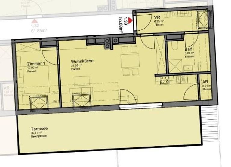 Grundriss Top 1 - 33