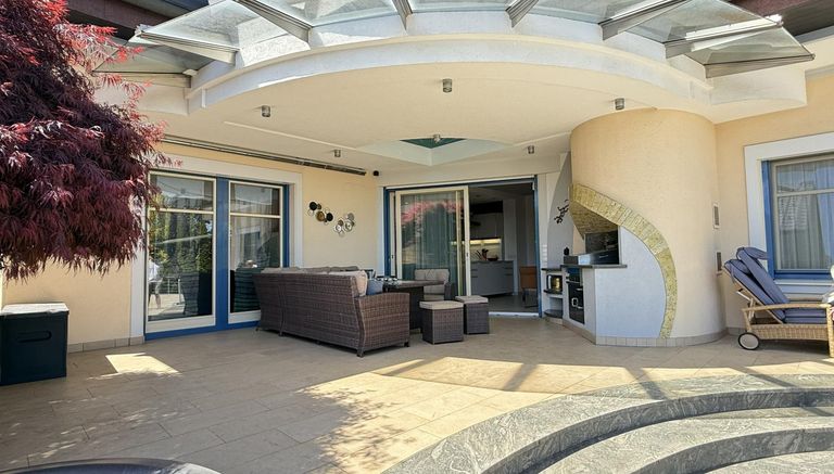 Blick auf die Terrasse