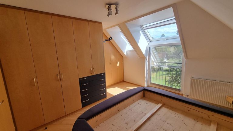 Schlafzimmer mit Ausblick