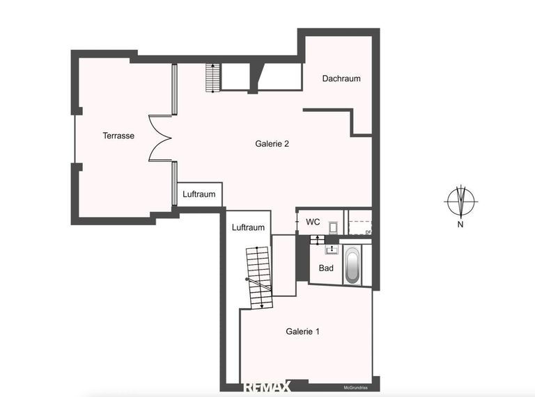 Grundriss obere Ebene