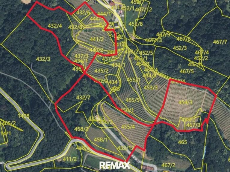 Gis-Gesamtfläche mit ungefähren Grenzverlauf