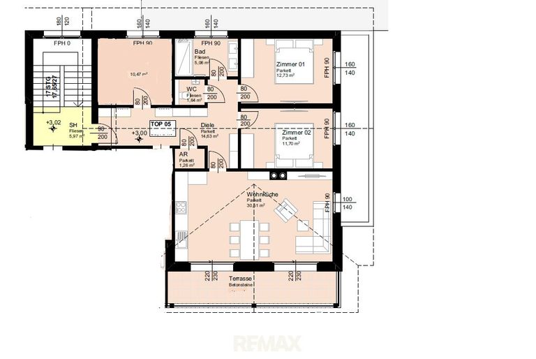 Grundriss Top5 88m²