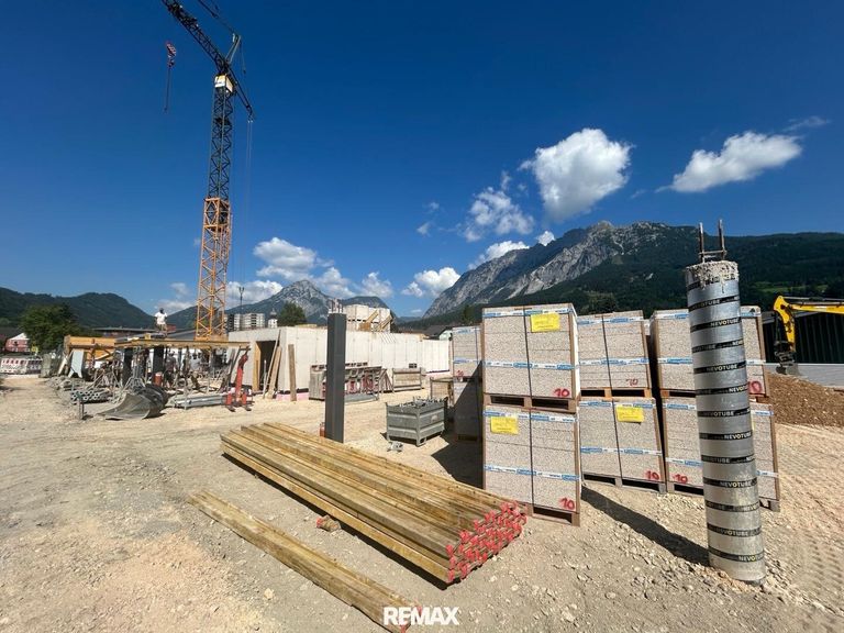 Die Baustelle läuft auf Hochtouren