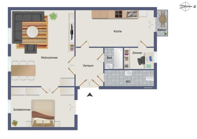 schematischer Grundriss