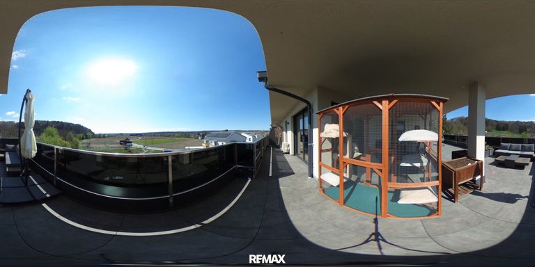 Dachterrasse überdachter Bereich 360