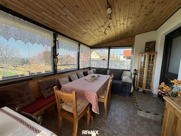 überdachte Veranda