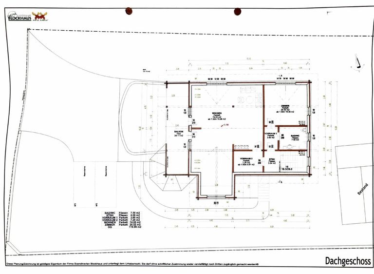 Plan Dachgeschoss