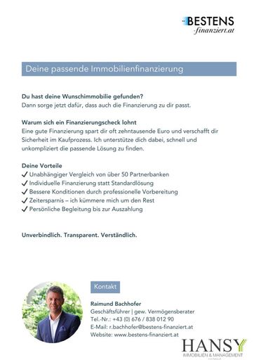Bestens finanziert