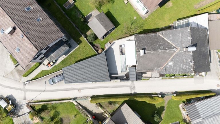 Luftbild Haus und Garage