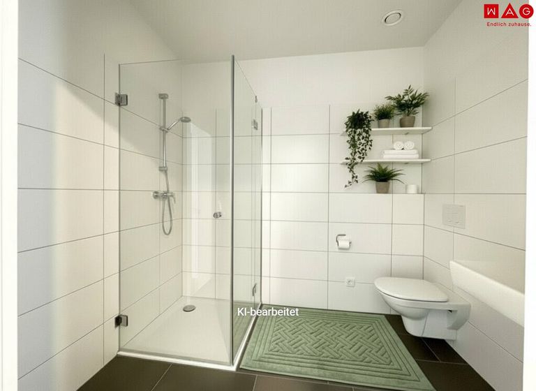 Möblierungsvorschlag Badezimmer KI generiert