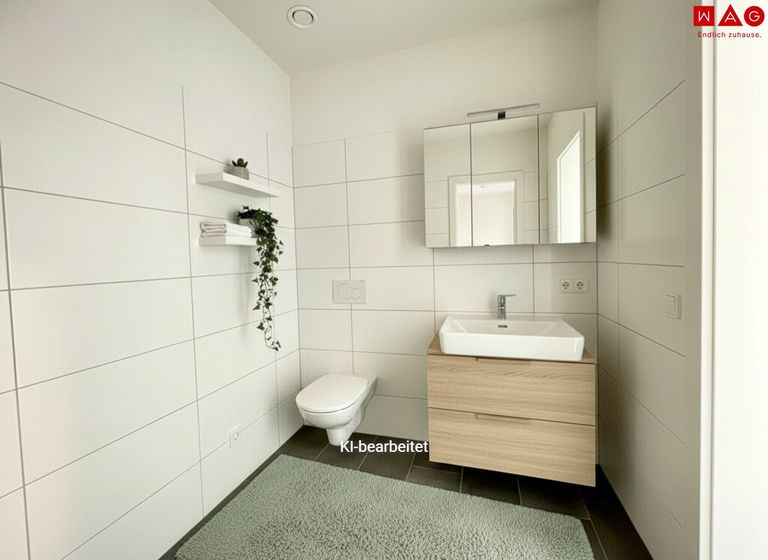 Möblierungsvorschlag Badezimmer KI generiert