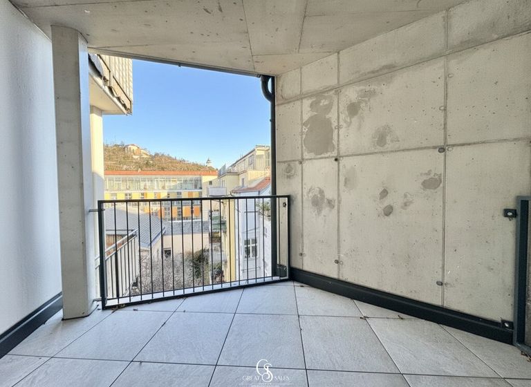 Ausblick Balkon