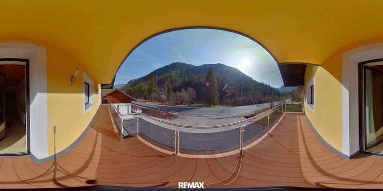 Blick vom Balkon