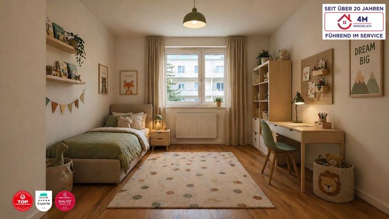 Kinderzimmer gestagt