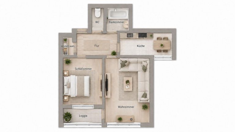 Grundriss als schematische Darstellung