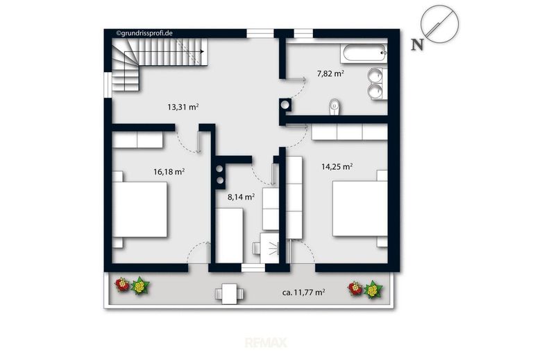 Grundrissplan Obergeschoss