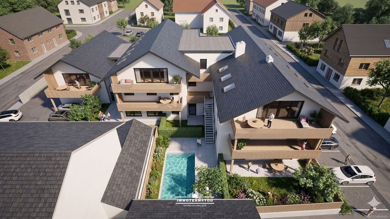 Konzept Ausbau Ist Variante 3-geschossig Blick von Süden
