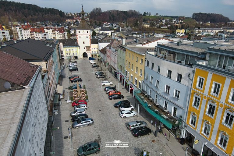 Stadtplatz - unterer Stadtturm DJI_0754