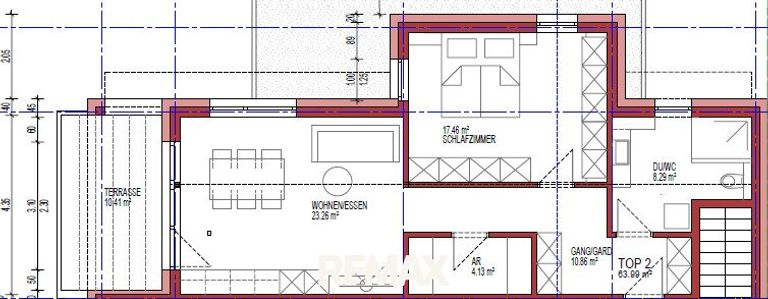 Grundrissplan Top 2