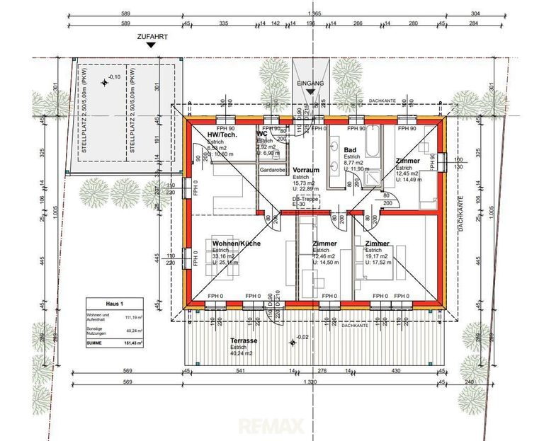 Grundriss Bungalow Beispiel