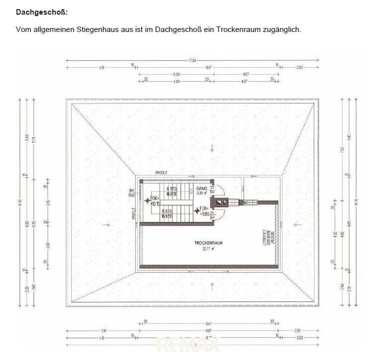 Grundriss Wohnhaus - Dacheschoss