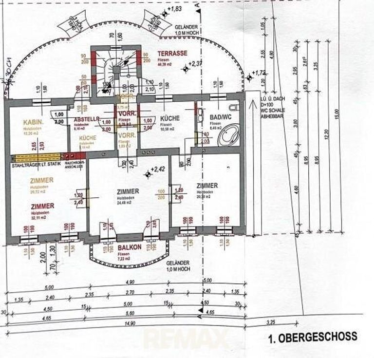Grundriss 1. Obergeschoss
