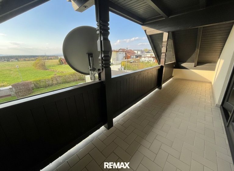 Balkon im Dachgeschoss