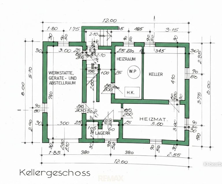 Grundriss Keller
