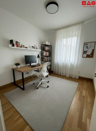 Einrichtungsbespiel Arbeitszimmer KI generiert