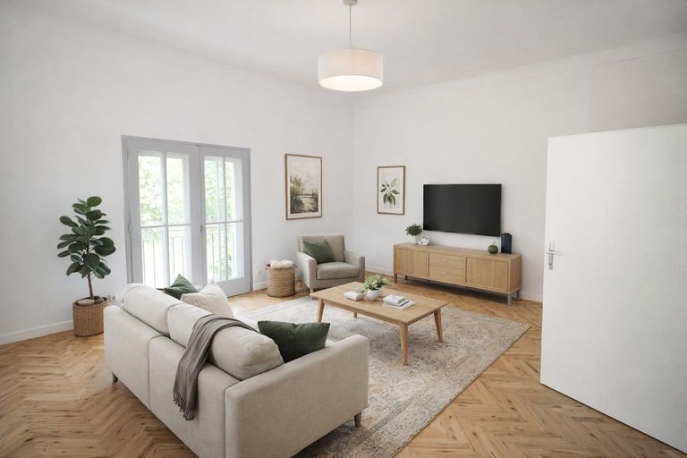 Wohnzimmer (KI Visualisierung)